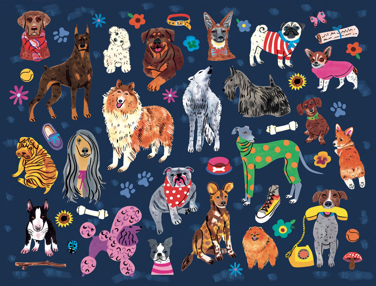 Illustrated Dogs Puzzle